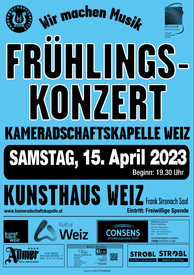 Plakat Frühlingskonzert 23